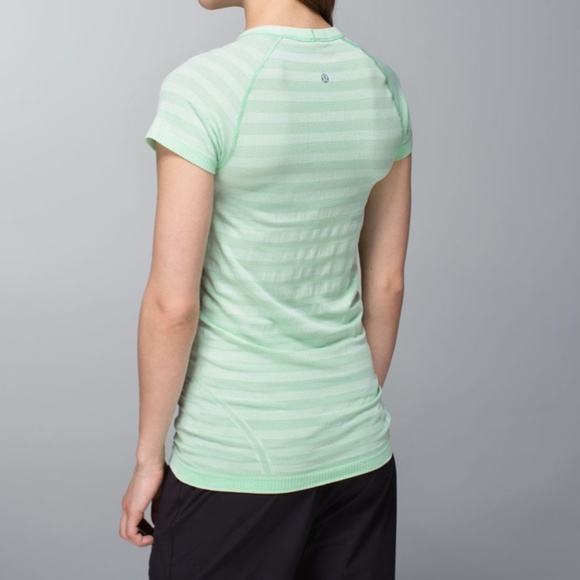 LULULEMON Swiftly Tech Short Sleeve Top Light Green Fresh Teal - Picture 2 of 7